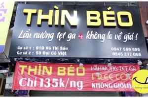 Lẩu nướng Thìn Béo - Ăn thả ga, không lo về giá Lẩu nướng Thìn Béo - Ăn thả ga, không lo về giá